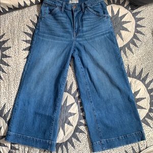 EUC Madewell Wide Leg Crop Size 29
